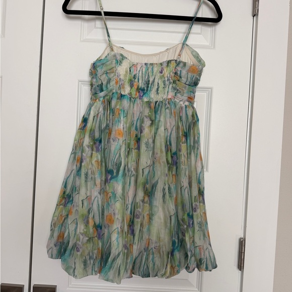 Astr Blue and Green Floral Mini Dress - Picture 11 of 15